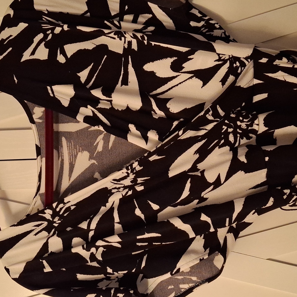 Nine West Black and White Wrap Dress - Picture 3 of 3